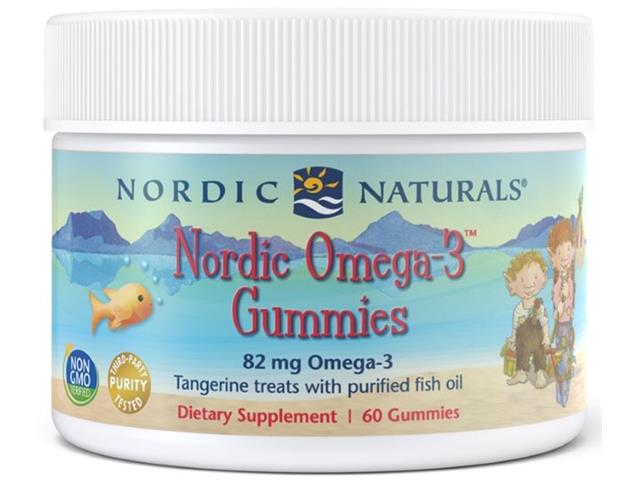 Nordic Naturals Nordic Omega 3 82 mg Gummies tangerine treats interakcje ulotka żelki  60 szt.