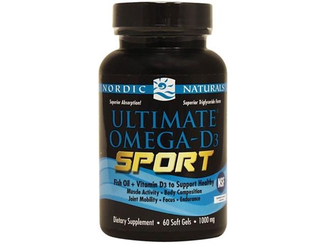 Nordic Naturals Ultimate Omega D3 Sport interakcje ulotka kapsułki  60 kaps.