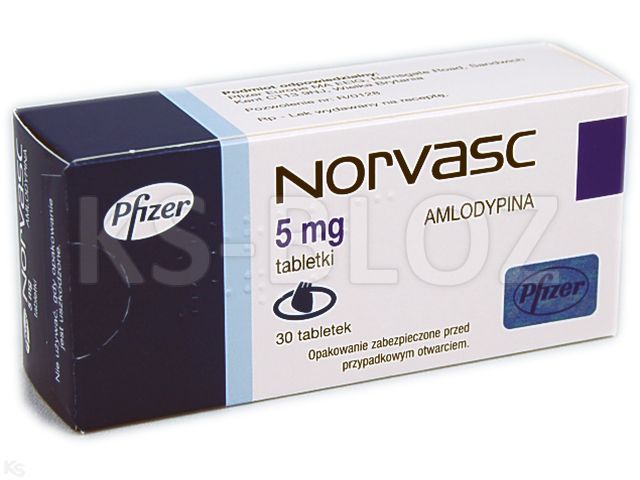 Norvasc interakcje ulotka tabletki 5 mg 30 tabl.