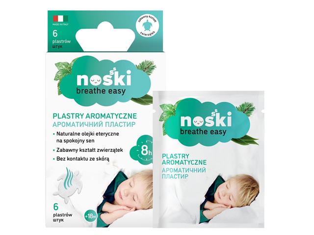 Noski Plastry aromatyczne interakcje ulotka plaster  6 szt.