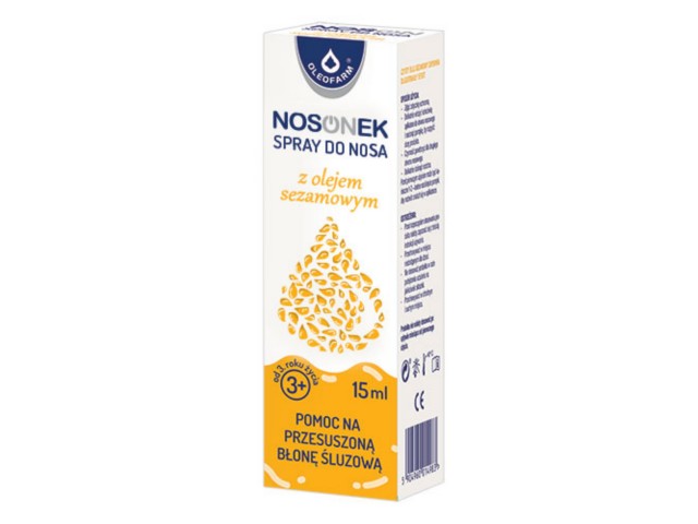 Nosonek Spray do nosa z olejem sezamowym interakcje ulotka spray do nosa  15 ml