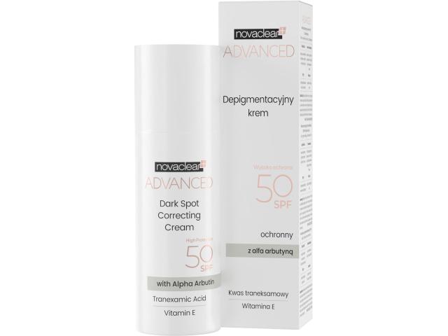 Novaclear Advanced Krem depigmentacyjny z alfa-arbutyną SPF 50+ interakcje ulotka krem - 50 ml