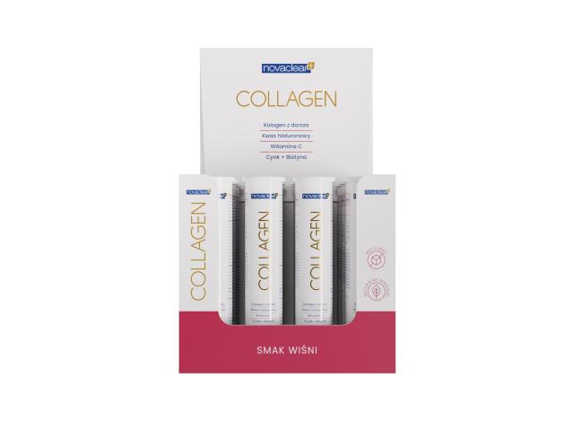 Novaclear Collagen smak wiśni bez cukru interakcje ulotka tabletki musujące 12 op. po 20 szt.