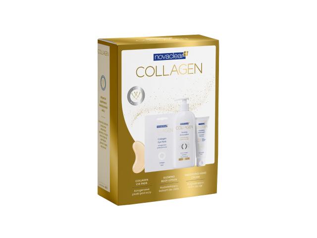 Novaclear Collagen Zestaw Płatki pod oczy + Balsam do ciała + Krem do rąk interakcje ulotka zestaw  2 szt. (+ 180 ml + 50 ml)
