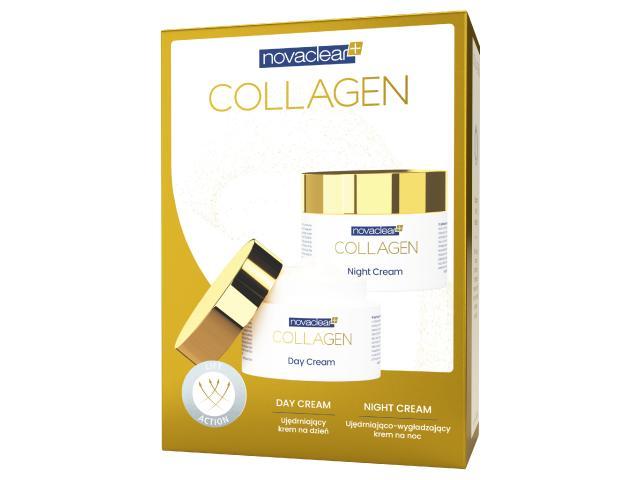 Novaclear Collagen Zestaw Ujędrniający Krem na dzień + Ujędrniająco-wygładzający Krem na noc interakcje ulotka zestaw  50 ml + 50 ml