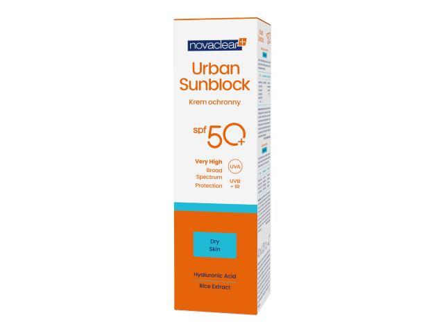 Novaclear Urban Sunblock Krem ochronny skóra sucha SPF 50+ interakcje ulotka krem  40 ml