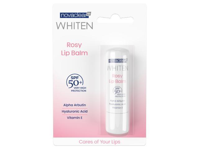 Novaclear Whiten Rosy Lip Balm Pomadka do ust ochronna interakcje ulotka pomadka do ust  4,9 g