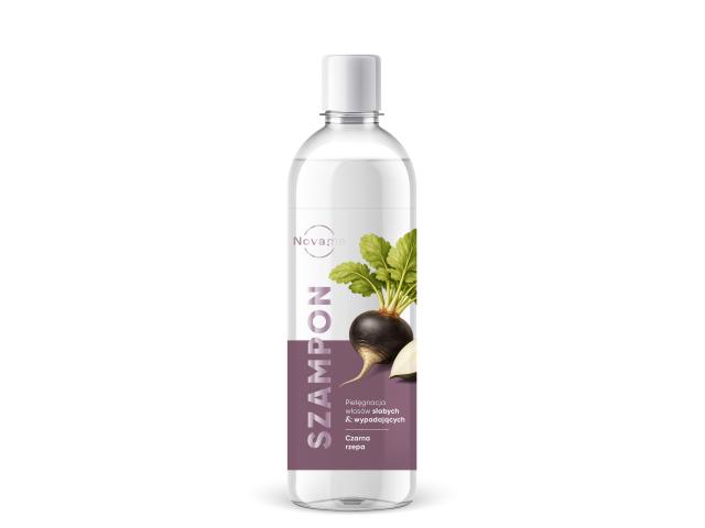 Novame Szampon do włosów słabych i wypadających czarna rzepa interakcje ulotka szampon - 500 ml