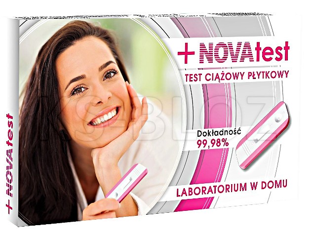Novatest Test ciążowy płytkowy interakcje ulotka   1 szt.