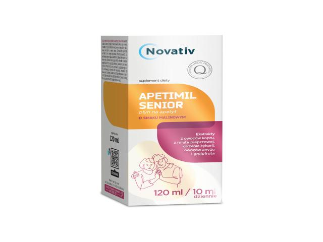 Novativ Apetimil Senior interakcje ulotka płyn  120 ml