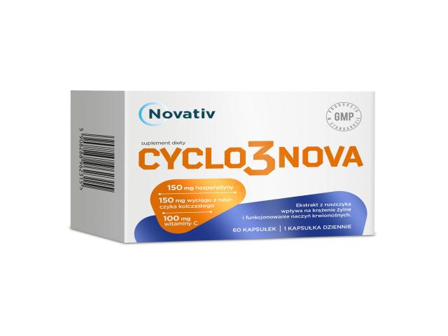 Novativ Cyclo3Nova interakcje ulotka kapsułki  60 kaps.