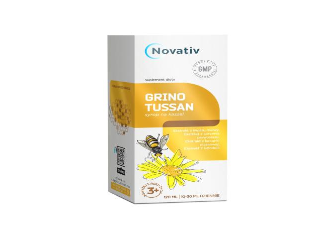 Novativ Grinotussan interakcje ulotka syrop  120 ml