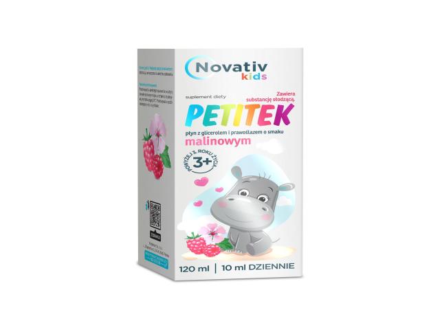 Novativ Kids Petitek interakcje ulotka płyn  120 ml