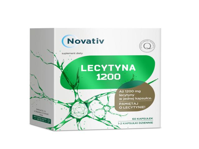 Novativ Lecytyna 1200 mg interakcje ulotka kapsułki - 60 kaps.