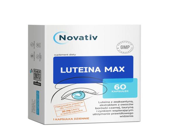 Novativ Luteina Max interakcje ulotka kapsułki - 60 kaps.