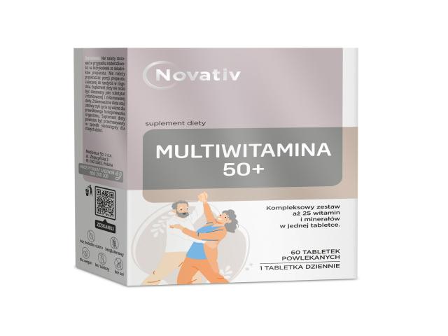 Novativ Multiwitamina 50+ interakcje ulotka tabletki powlekane - 60 tabl.