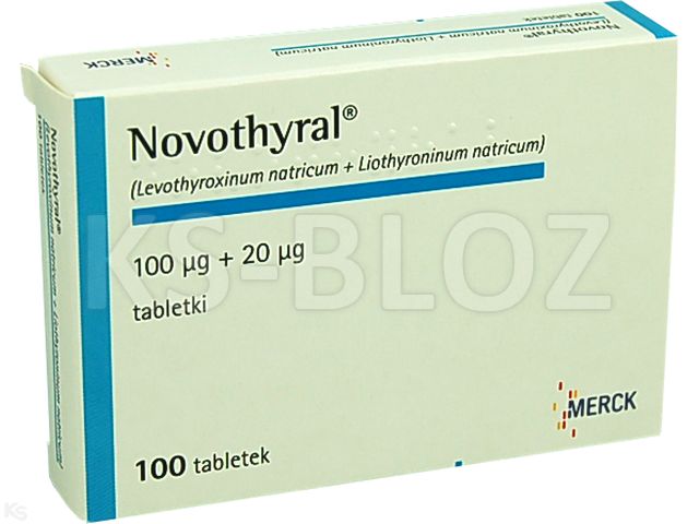 Novothyral interakcje ulotka tabletki 100mcg+20mcg 100 tabl. | 4 blist.po 25 szt.
