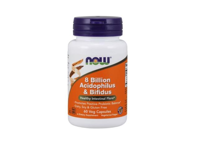 Now Foods 8 Billion Acidophilus & Bifidus interakcje ulotka kapsułki wegetariańskie  60 kaps.