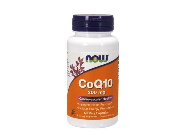Now Foods CoQ10 200 mg interakcje ulotka kapsułki wegetariańskie  60 kaps.