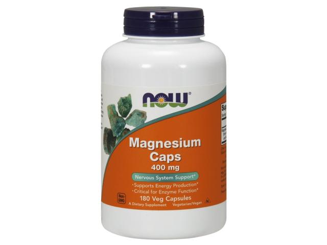 Now Foods Magnesium 400 mg interakcje ulotka kapsułki wegetariańskie - 180 kaps.