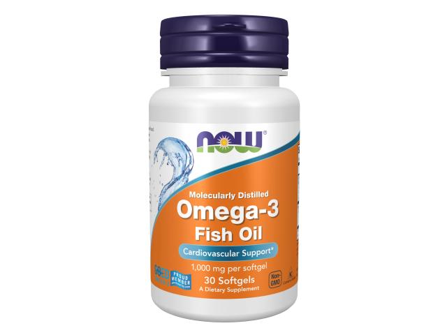 Now Foods Omega-3 Fish Oil Molecularly Distilled interakcje ulotka kapsułki miękkie - 30 kaps.
