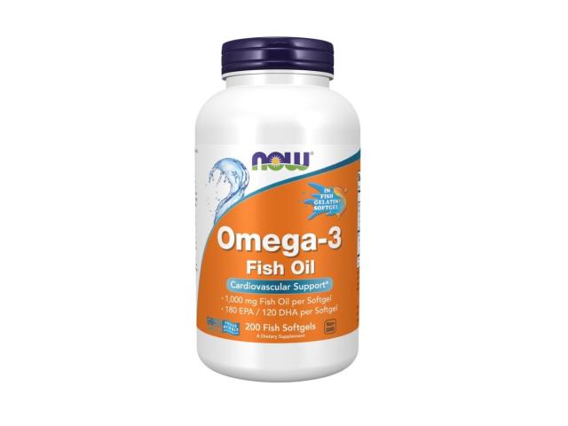 Now Foods Omega-3 Fish Oil Molecularly Distilled interakcje ulotka kapsułki miękkie - 200 kaps.