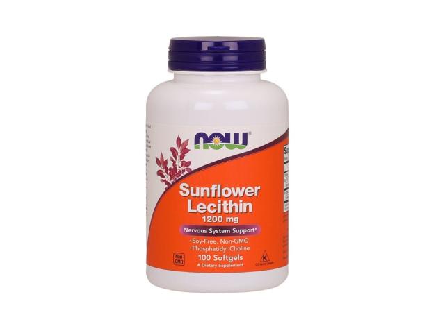 Now Foods Sunflower Lecithin 1200 mg interakcje ulotka kapsułki - 100 kaps.