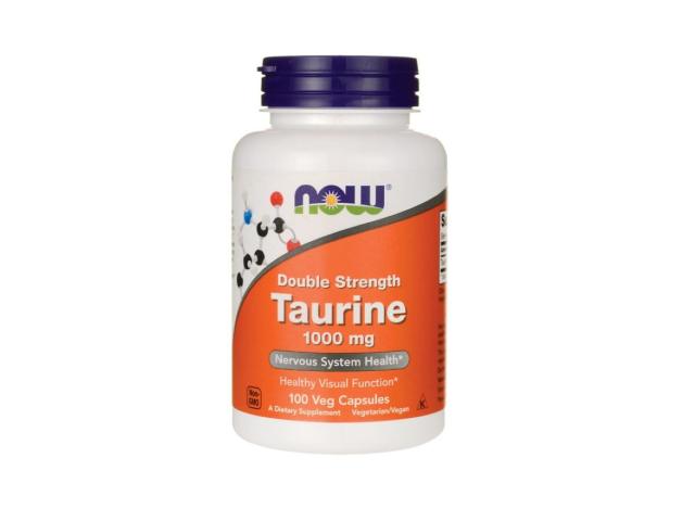 Now Foods Taurine 1000 mg Double Strength interakcje ulotka kapsułki wegetariańskie - 100 kaps.