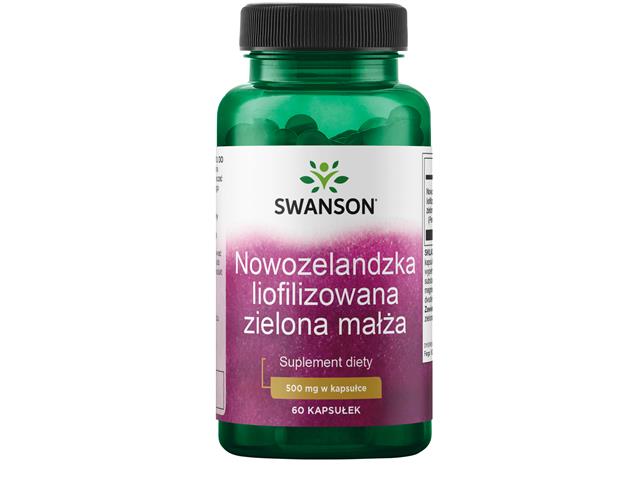 Nowozelandzka Liofilizowana Zielona Małża interakcje ulotka kapsułki  60 kaps.