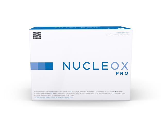 Nucleox Pro interakcje ulotka zestaw - 30 sasz. + 30 kaps.