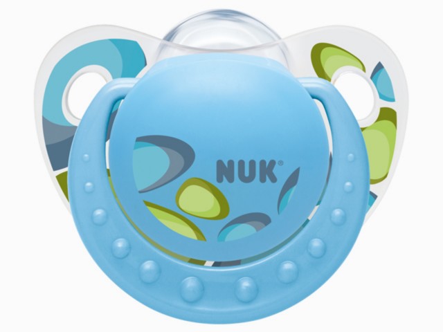 Nuk Adore Trendline Smoczek z uchwytem silikonowy kamyki 729748 0-6 miesięcy interakcje ulotka smoczek - 1 szt. (blist.)