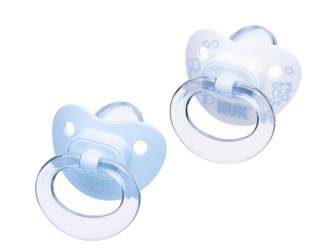 Nuk Baby Blue Classic Smoczek silikonowy 729388 0-6 miesięcy interakcje ulotka smoczek  2 szt.