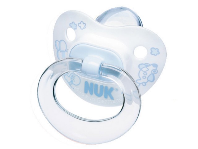 Nuk Baby Blue Classic Smoczek silikonowy 735161 6-18 miesięcy interakcje ulotka smoczek - 1 szt.