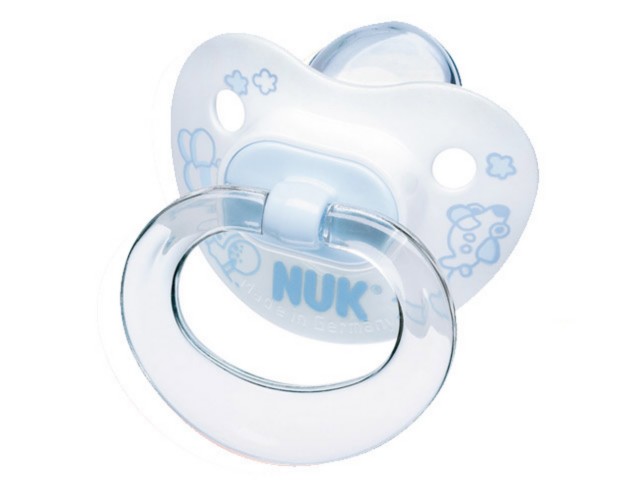 Nuk Baby Blue Classic Smoczek silikonowy 735161 6-18 miesięcy interakcje ulotka smoczek  1 szt.