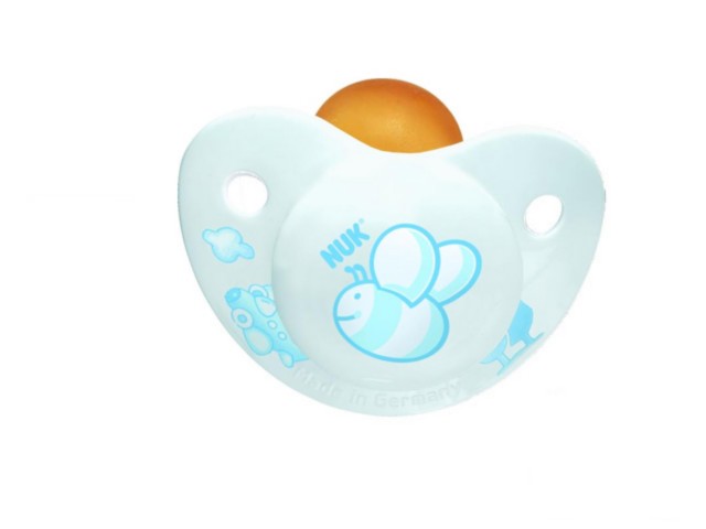 Nuk Baby Blue Trendline Smoczek bez uchwytu lateksowy 725697 0-6 miesięcy interakcje ulotka smoczek - 1 szt.