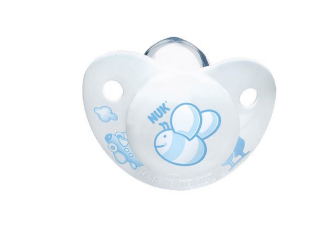 Nuk Baby Blue Trendline Smoczek bez uchwytu silikonowy 729512 0-6 miesięcy interakcje ulotka smoczek - 1 szt.