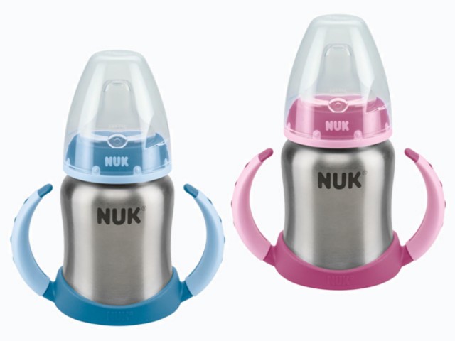 NUK Butelka ze stali nierdzewnej z podwójnym uchwytem 255.247 interakcje ulotka  - 1 szt.