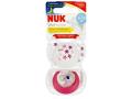 Nuk Day&night Star Smoczek uspokajający silikonowy róż 10736727 6-18 miesięcy interakcje ulotka smoczek  2 szt.