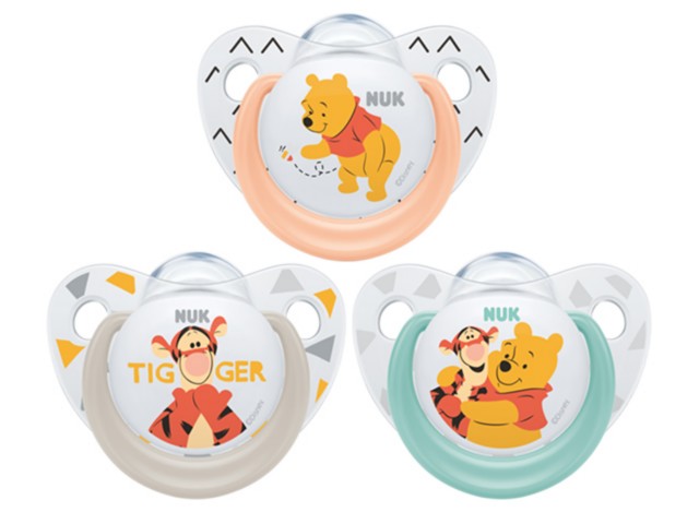 Nuk Disney Kubuś Smoczek uspokajający silikonowy 730.324 0-6 miesięcy interakcje ulotka smoczek - 1 szt.