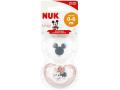 Nuk Disney Miki Smoczek uspokajający silikonowy różowy/biały 10.730.638 0-6 miesięcy interakcje ulotka smoczek  2 szt.
