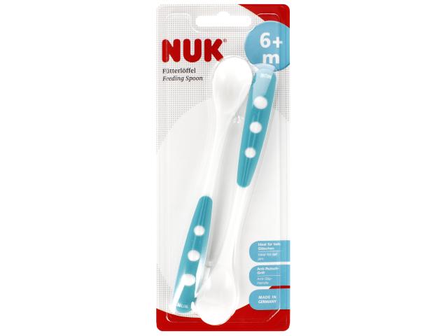 Nuk Easy Łyżeczka do karmienia niebieska 10255053 6 m+ interakcje ulotka łyżka - 2 szt.