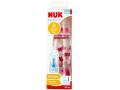 Nuk First Choice+ Butelka 240 ml z wskaźnikiem temperatury szklana różowa 10745121 0-6 miesięcy interakcje ulotka butelka  1 szt.