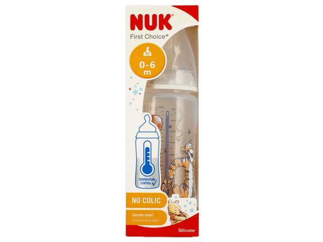 Nuk First Choice+ Butelka 300 ml niebieska tygrysek 10.741.022 0-6 miesięcy interakcje ulotka butelka - 300 ml