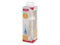 Nuk First Choice+ Butelka 300 ml z wskaźnikiem temperatury silikonowa biała 10741926 0-6 miesięcy interakcje ulotka butelka  1 szt.