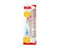 Nuk First Choice+ Butelka 300 ml z wskaźnikiem temperatury silikonowa różowa 10741926 0-6 miesięcy interakcje ulotka butelka  1 szt.