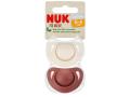 Nuk For Nature Smoczek uspokajający silikonowy czerwony/kremowy 10730922 0-6 miesięcy interakcje ulotka smoczek  2 szt.
