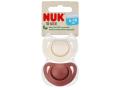 Nuk For Nature Smoczek uspokajający silikonowy czerwony/kremowy 10736952 6-18 miesięcy interakcje ulotka smoczek  2 szt.