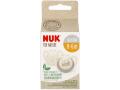 Nuk For Nature Smoczek uspokajający silikonowy popielaty 10730763 0-6 miesiąca interakcje ulotka smoczek  2 szt.