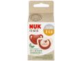 Nuk For Nature Smoczek uspokajający silikonowy różowy/kremowy 10730763 0-6 miesięcy interakcje ulotka smoczek  2 szt.