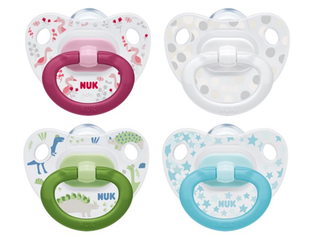 Nuk Happy Days Smoczek uspokajający silikonowy 10736376 6-18 miesięcy interakcje ulotka smoczek  1 szt.